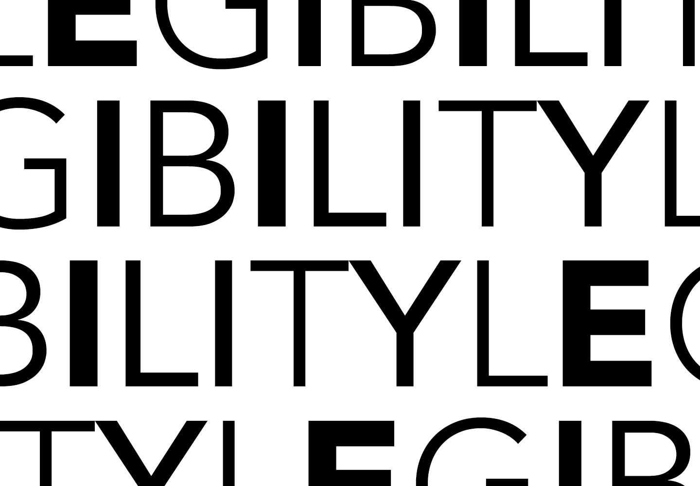 logo design principles - legibility