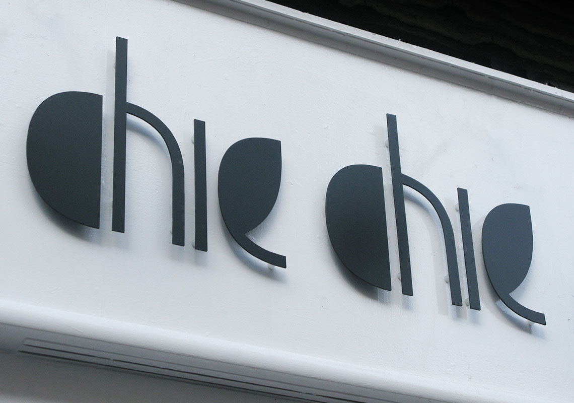 Branding of Chie Chie - Shop Front