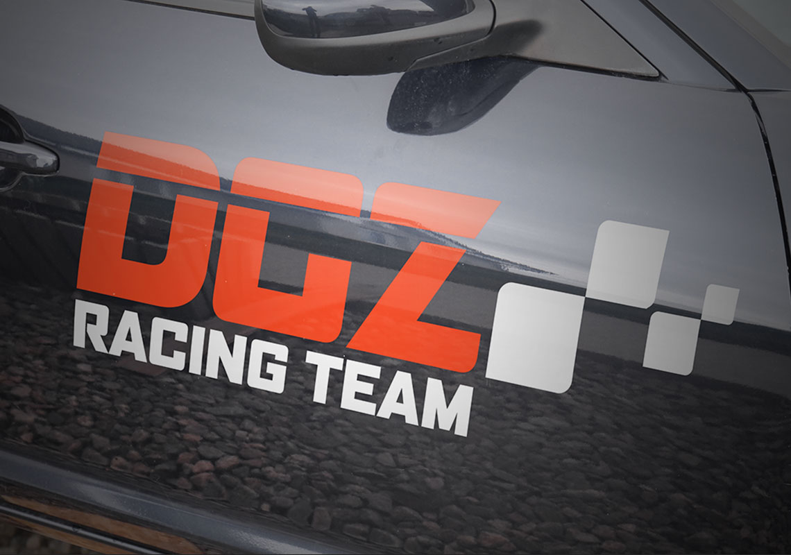Branding of DGZ Racing - Car Decal