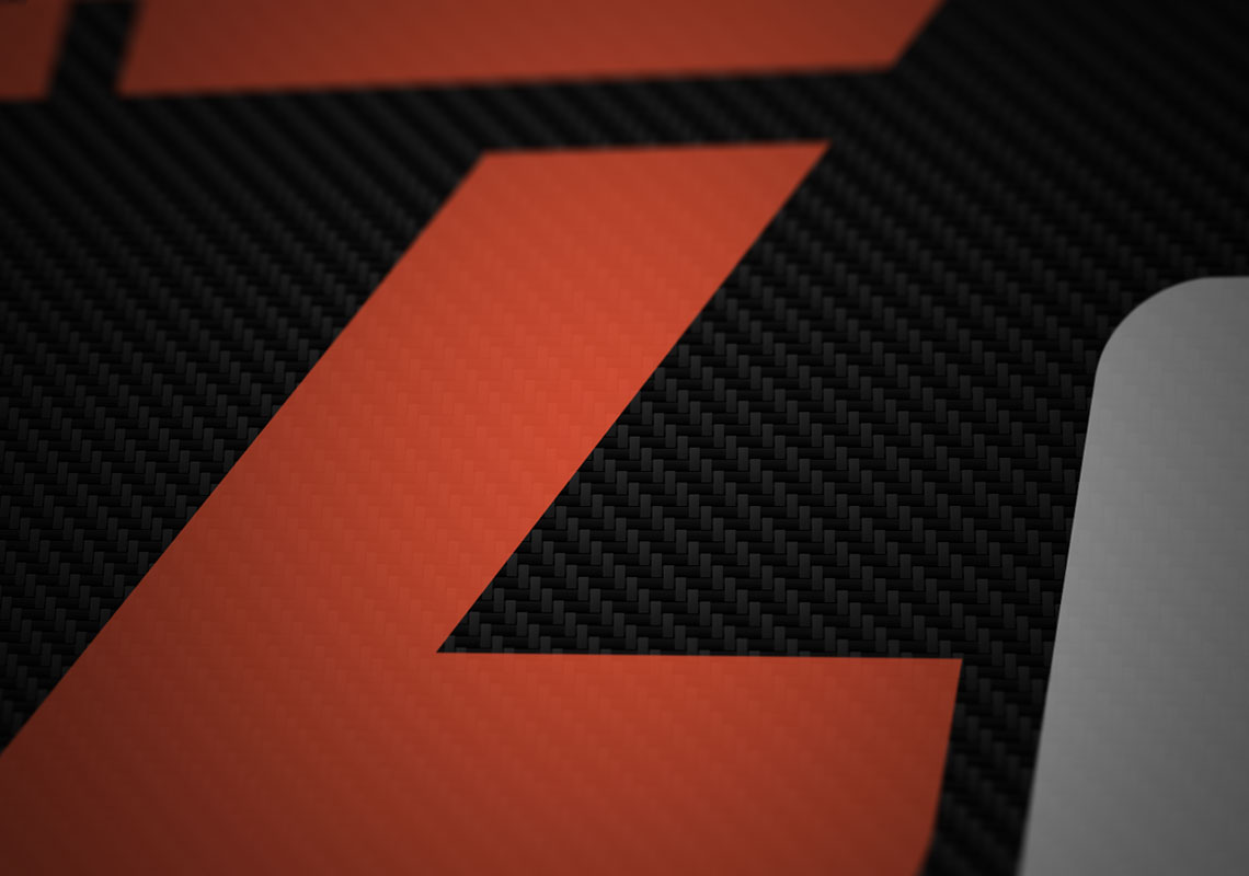 Branding of DGZ Racing - On Carbon Fibre