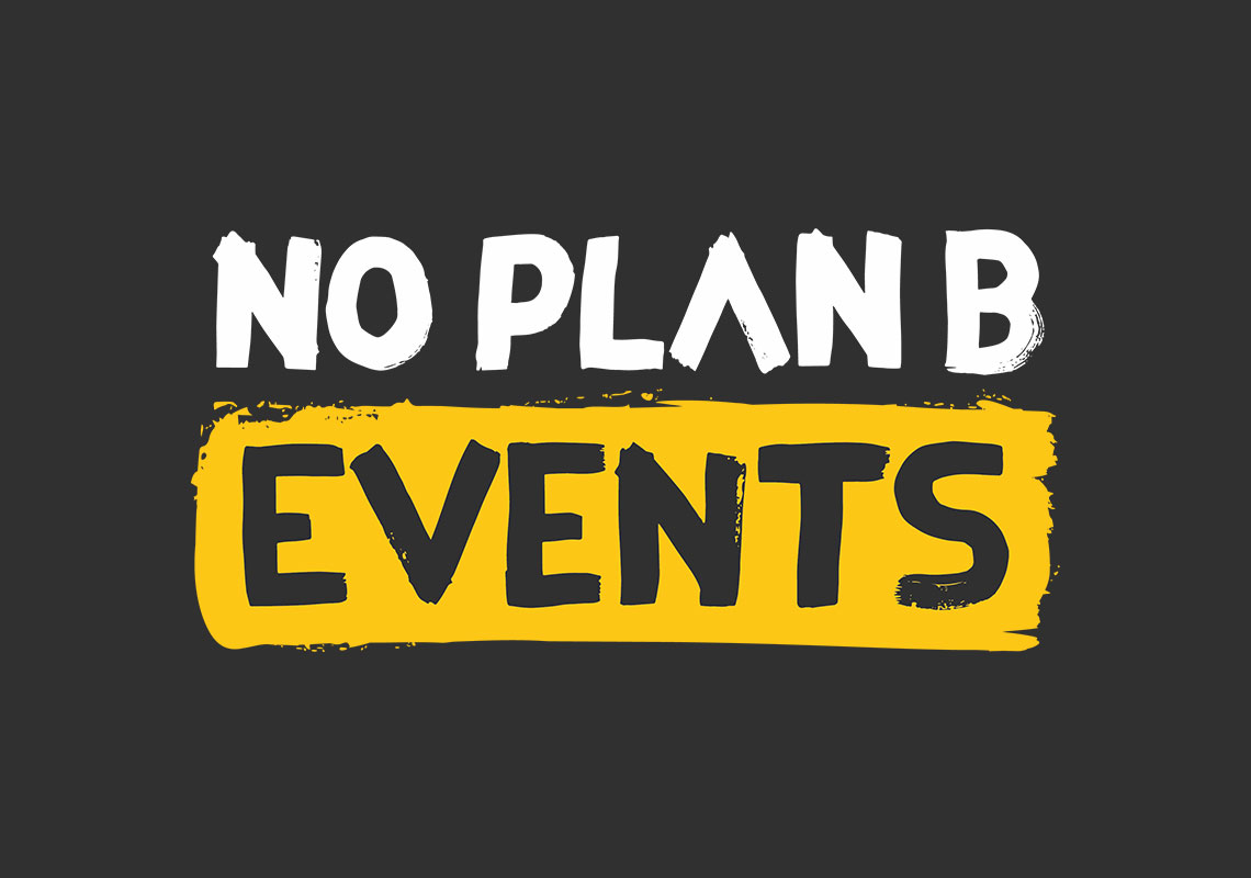 Branding of No Plan B Events - Brush Strokes