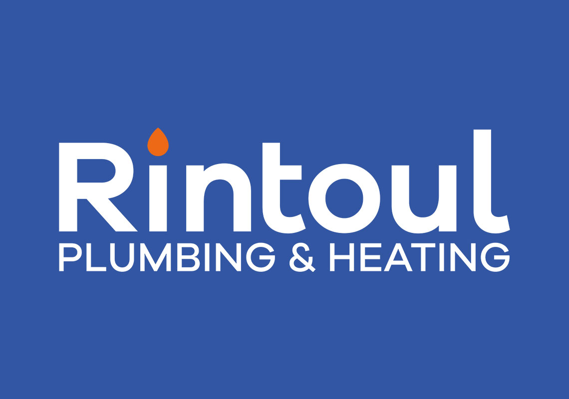 Branding of Rintoul Plumbing - Logo inverse