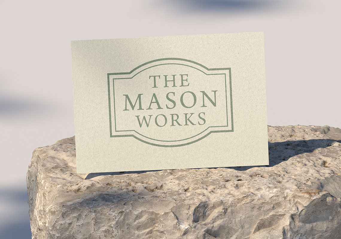 Branding of The Mason Works - Business Card