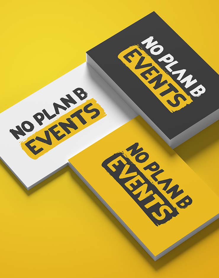 No Plan B Events Logo Design