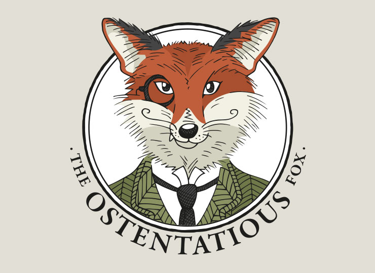 The Ostentatious Fox Logo Design